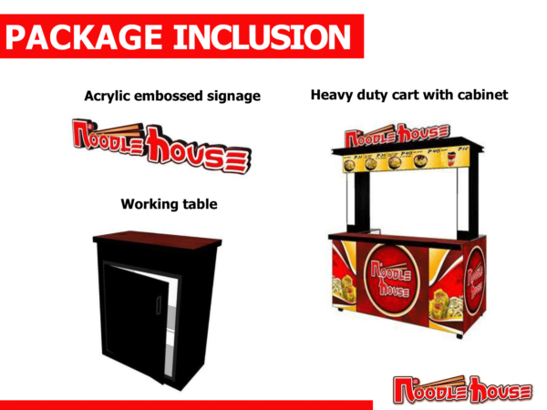 Noodle House Food Cart Franchise Business Inclusions