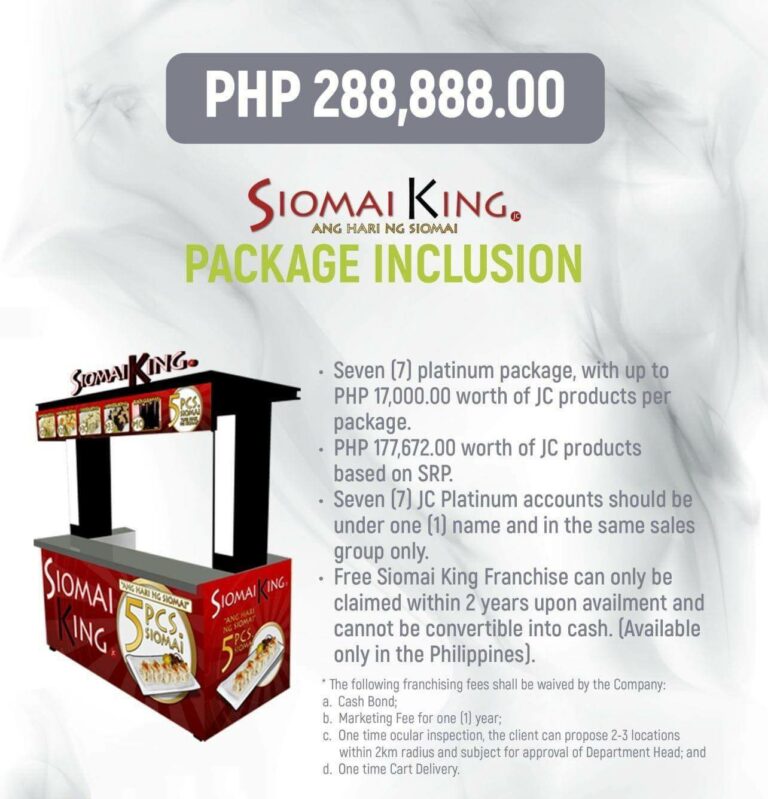 Siomai King Food Cart Siomai King Franchising