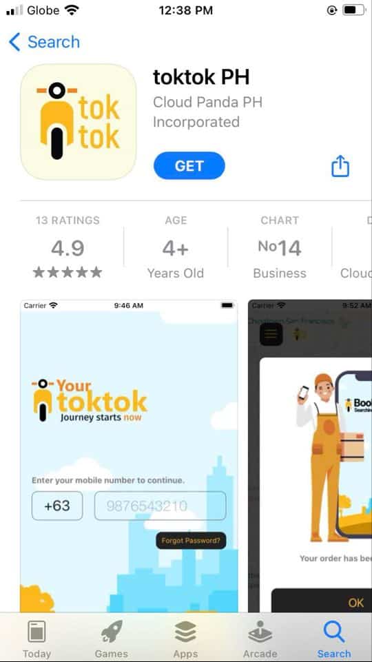 TokTok PH App iOS