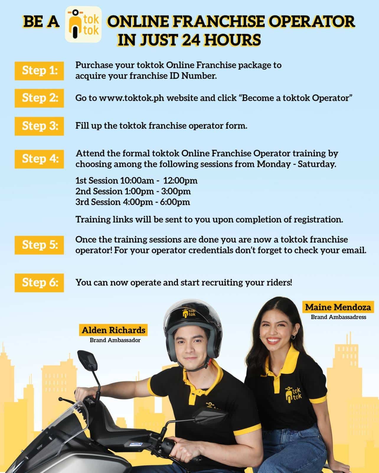 How to be a Toktok Franchise Operator?