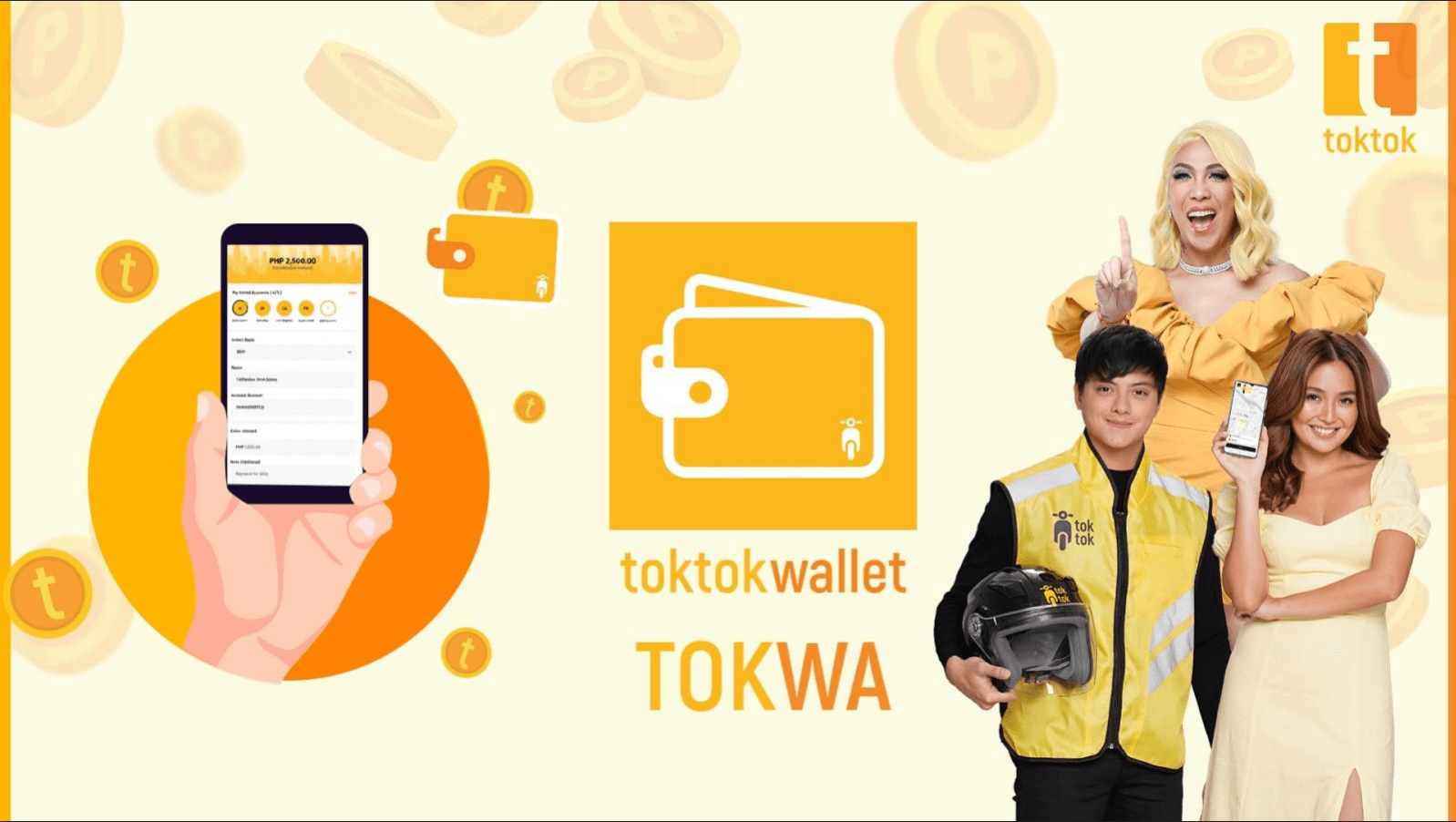How to create toktok wallet account