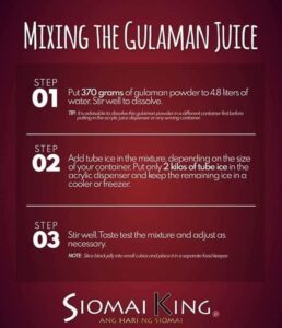 How to Mix Gulaman Juice