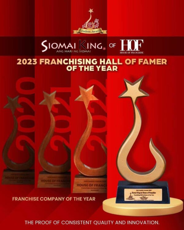 Siomai King, The Franchising Hall Of Famer Of The Year 2023 | Siomai ...