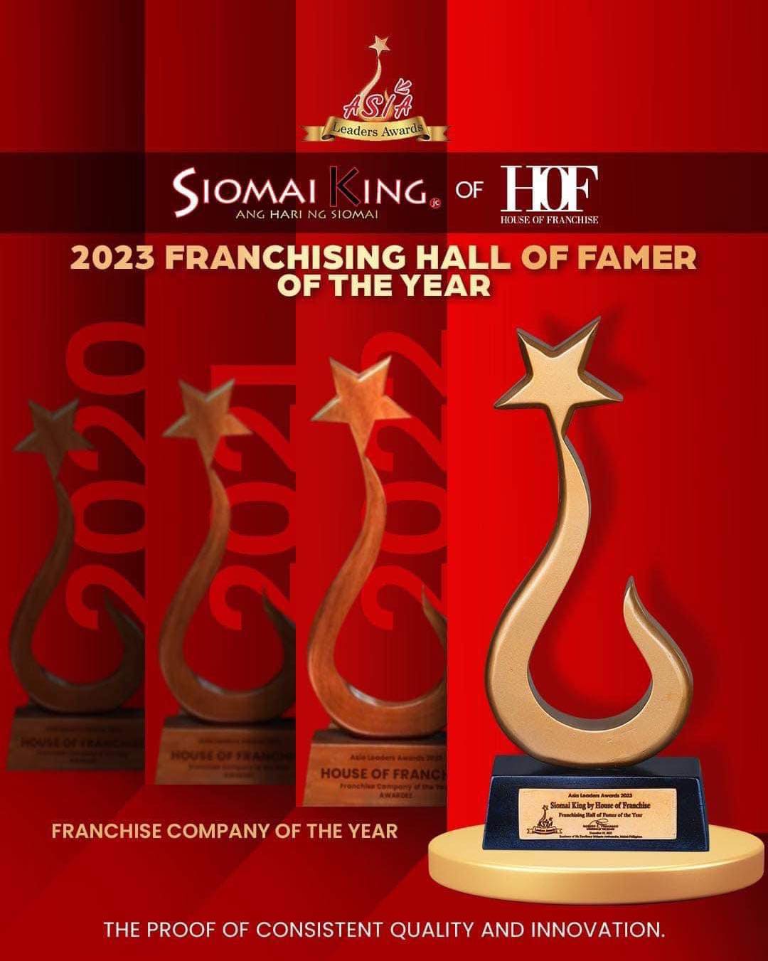 Read more about the article Siomai King, the Franchising Hall of Famer of the Year 2023