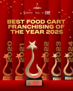 Siomai King wins an award from Asia Leaders Awards as the Best Food Cart Franchising of the Year 2025!